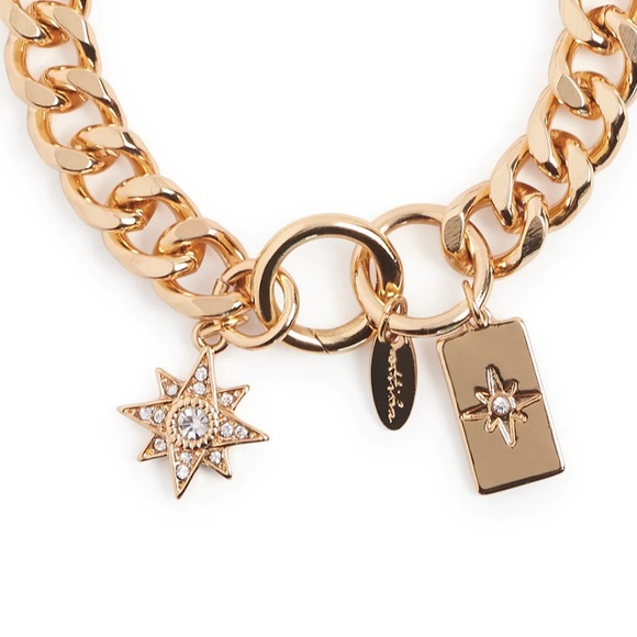 ⭐️ New! Ettika 18kt GP Starry Charms Link Bracelet - Picture 4 of 6